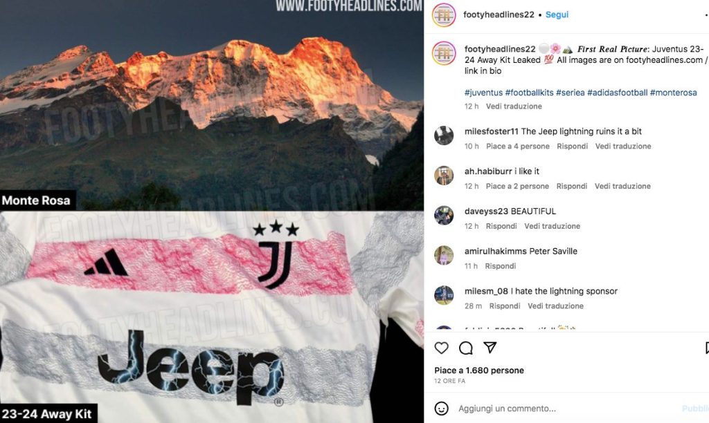 seconda maglia juventus