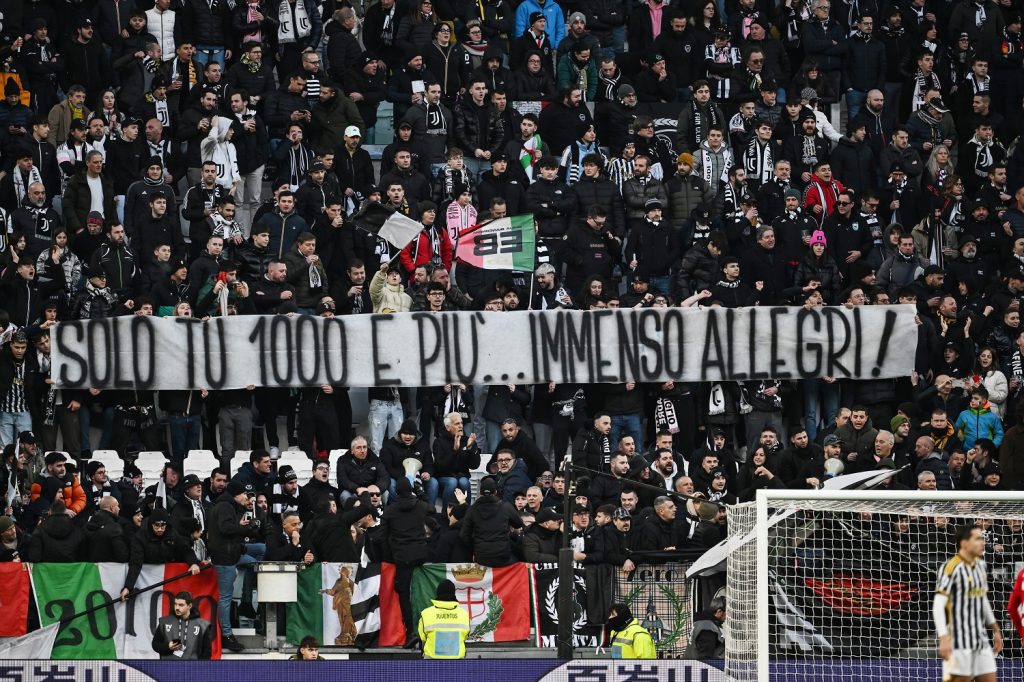 massimiliano allegri tifosi 1000 punti