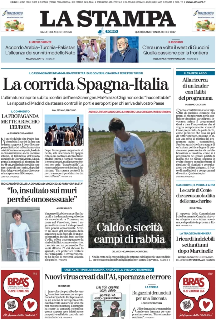 la stampa prime pagine 8 agosto juventus